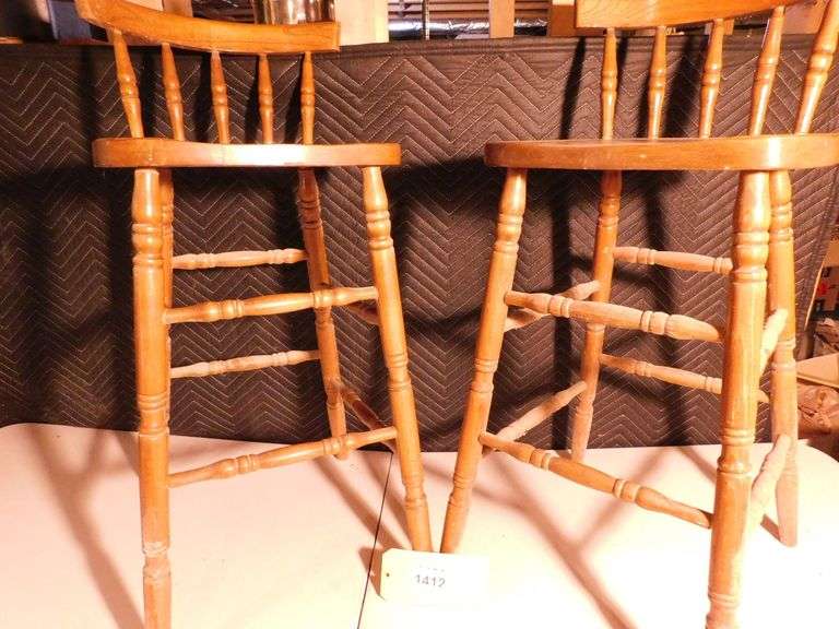 Lot of 2 bar stools by Union City Chair Co