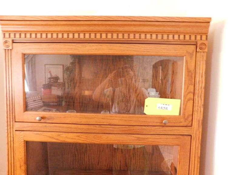 36"x72"x23" Solid wood Brewster Book case w/glass door