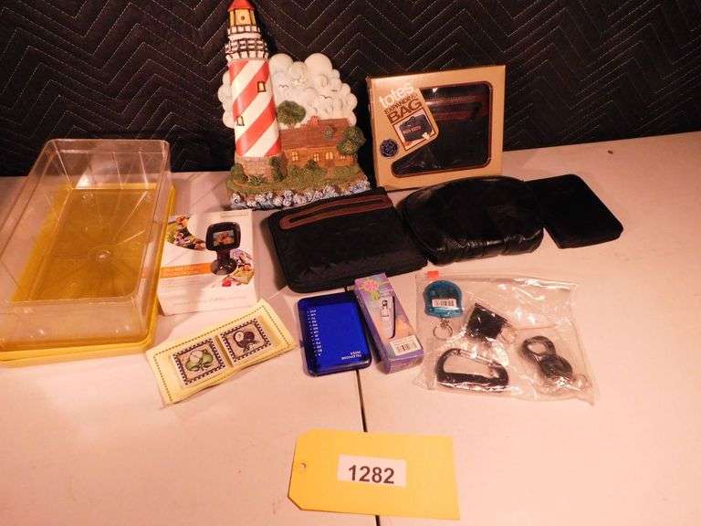 Lighthouse decor, Small purses, expanding tote, magnets, keychain, reading light