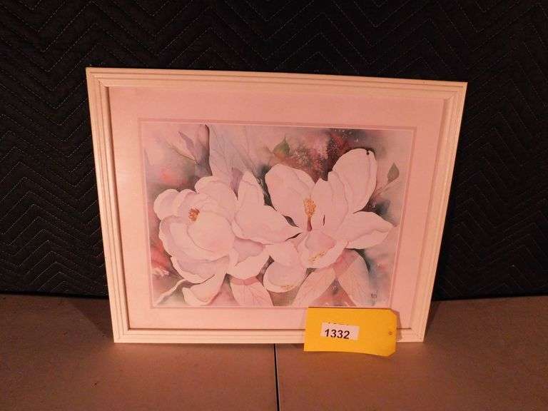 21 1/2" x 18" Picture of magnolias by Madden