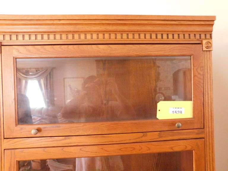 36"x72"x23" Solid wood Brewster Book case w/glass door