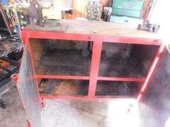Job Box 2 door all metal  with Vice 49" x 42 1/2" x 24 1/2"