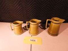Lot of 3 various sized pitchers made in Japan