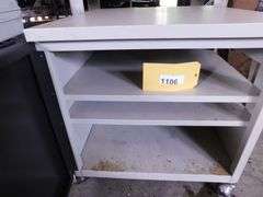 Metal Cabinet with 3 Shelves 22 1/2" x 23" x 23"