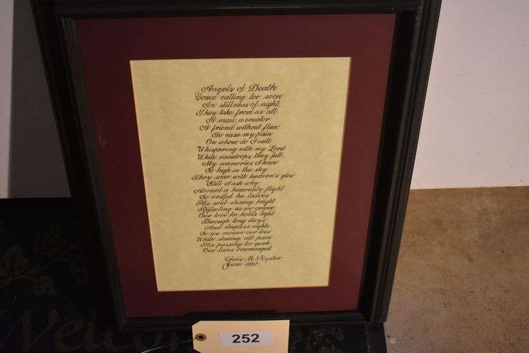 18" x 14' Poem by Chris M Poynter
