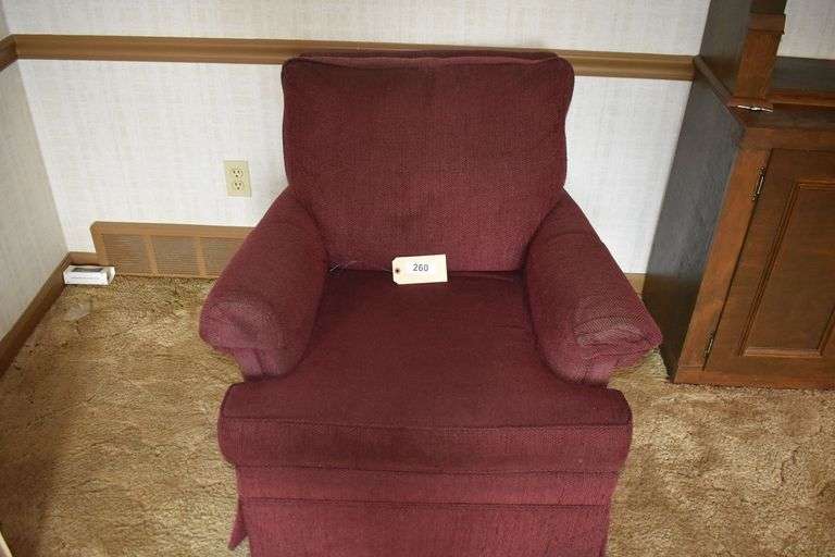 33" x 31" x 32" maroon lounger