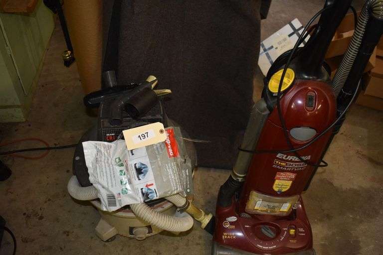 Craftsman wet/dry 6 gallon shop vac with accessiories and Eureka "The Boss" vaccum