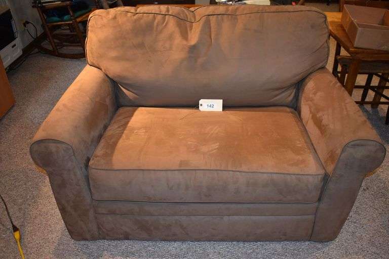 56" x 38" x36" love seat pull out twin bed
