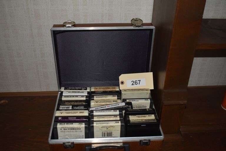 approx 22 8 track tapes with case