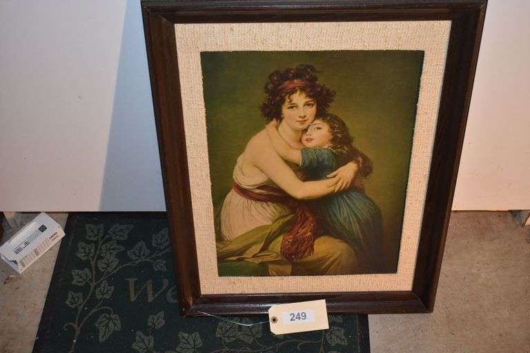 21" x 27" "self portrait with Julie" by Elizabeth Vigee