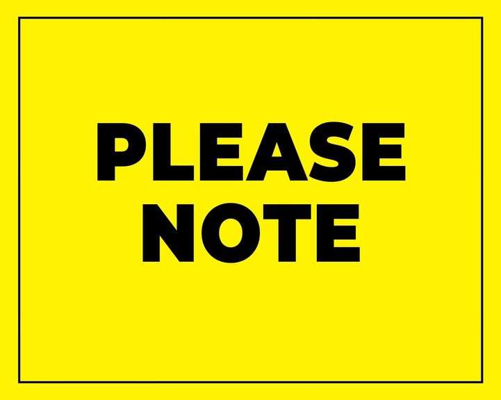 PLEASE NOTE