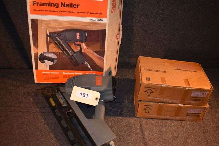 Senco 2"-3 1/2" framing nailer with nails