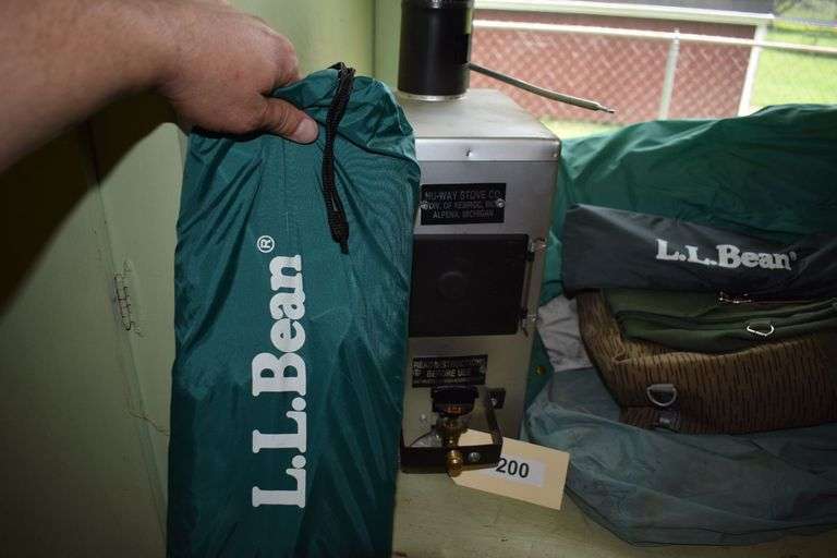 bed roll, nu-way stove, anchors, buoys, life jackets