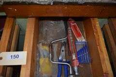 Drill bits, leather punches, channel locks, screw drivers, nut driver set, clamps, etc.