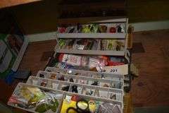 Tarps, air bed, charcoal grill, bed roll, quick pump, tent stakes, fishing tackle box, lures, trash bags, propane tanks, propane lantern, led lantern, propane hot travel shower, camp potty, dishpans, portable water jugs, Heater, camp fuel, pool noodles used for fishing