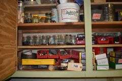 Nails, screws, nuts and bolts, washers, containers, rolling pins, wire, hangers, hoses, shims, home repair