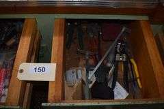 Drill bits, leather punches, channel locks, screw drivers, nut driver set, clamps, etc.