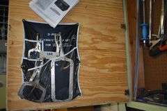 hand tools, contractor bags, welding goggles, sprayer, buckets, chain