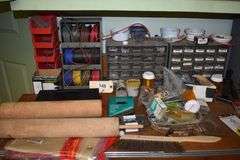 Nails, screws, nuts and bolts, washers, containers, rolling pins, wire, hangers, hoses, shims, home repair