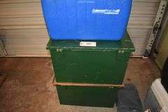 Coolers, tackle boxes, camping boxes