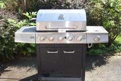 Backyard grill propane with cover