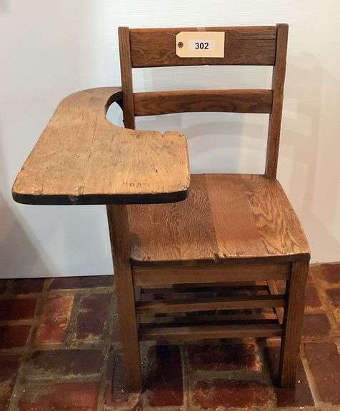 Vintage Wooden School Desk image