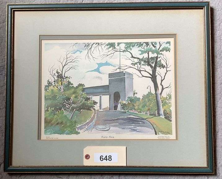 Framed And Matted 'Everybody's Property' Print By Ivan Wilson 1974, 23"X19" image