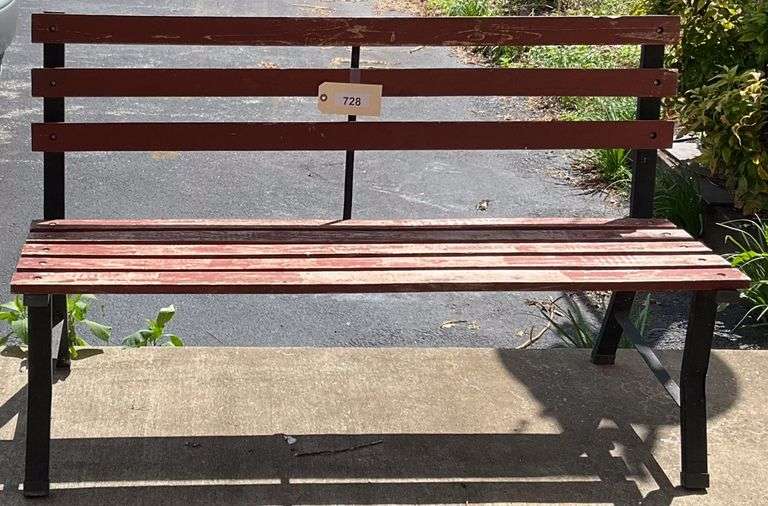 Wooden Bench, 48", Needs Paint Or Stain image