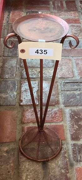Copper Plant Stand, 22"X7" image