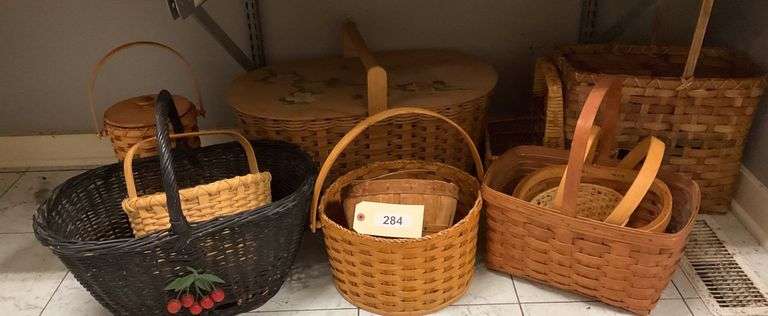 Eleven Piece Assortment Of Baskets image
