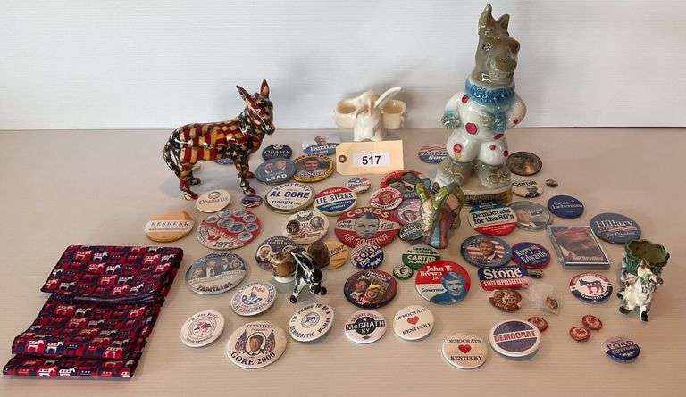 Large Collection Of Election Pins And Other Political Memorabilia image