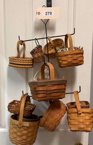 Metal Rack Of Small Baskets image