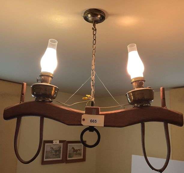 Wooden Yoke Chandelier image