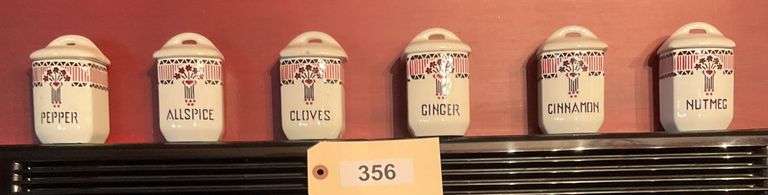 Six Ceramic Spice Containers image