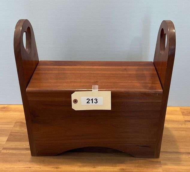 Wooden Step Stool, 16"X9"X18" image