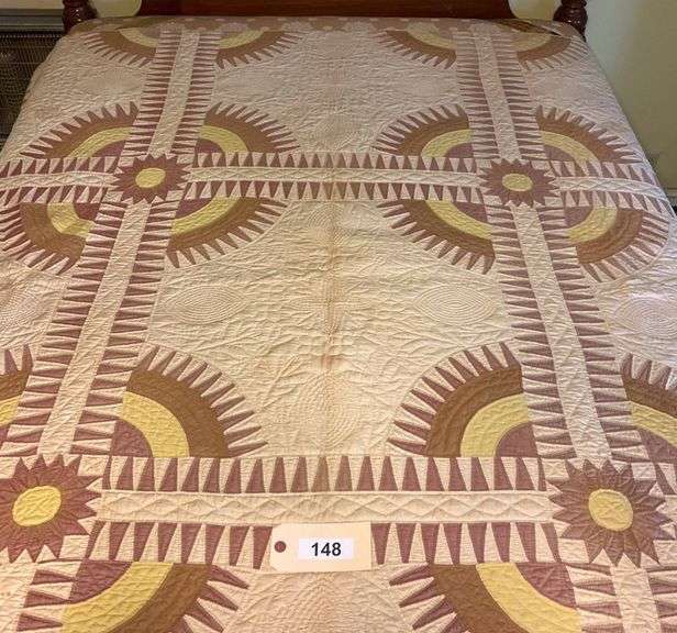 Hand Sewn Quilt, 72"X66" image
