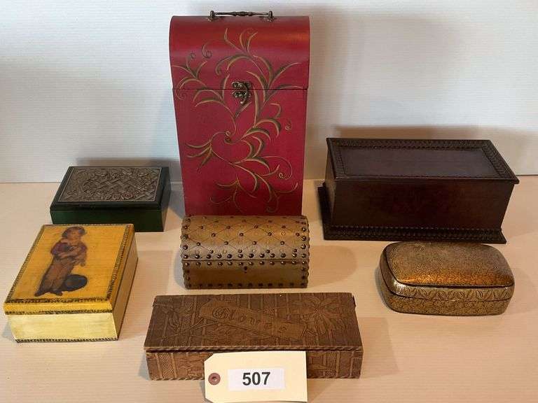Seven Wooden Boxes image
