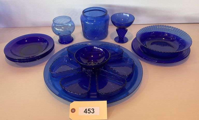 Divided Server With Dip Bowl On Platter, 2 Salad Plates, 3 Soup Bowls, Round Vegetable Bowl & More image