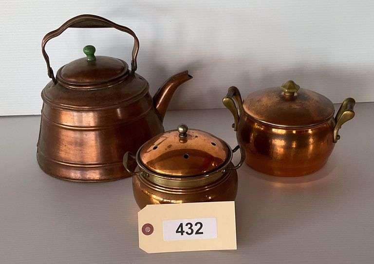 Copper Tea Pot, Covered Pots image
