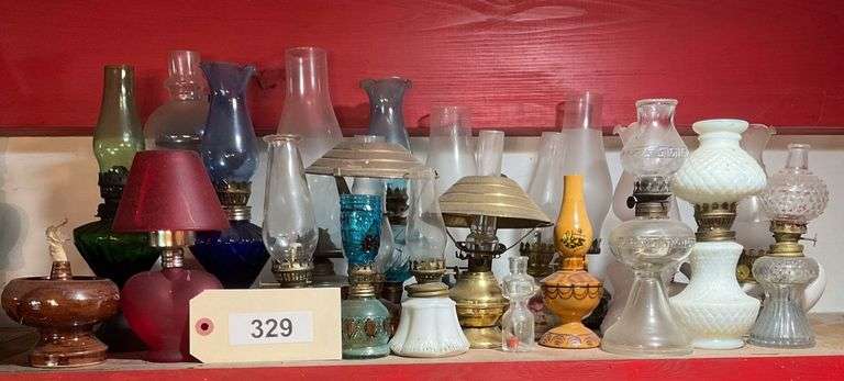 Oil Lamp Collection, Approx 25 Pieces image