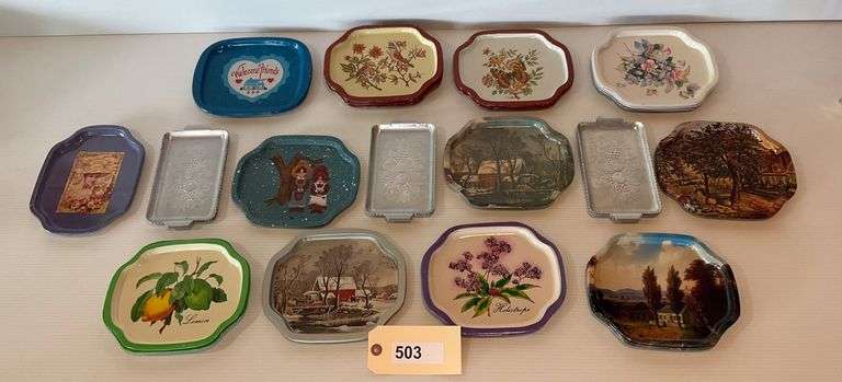Pairs And Sets Of Metal Snack Trays, & More image