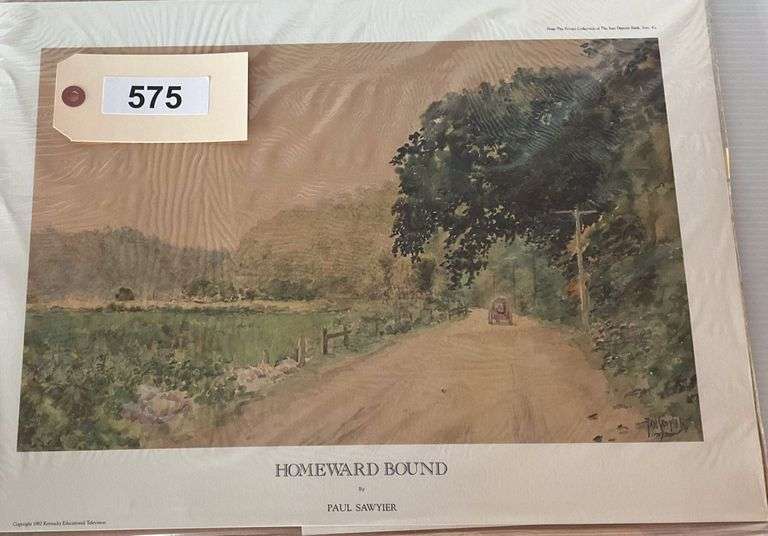 Unframed Print 'Homeward Bound' By Paul Sawyier, 18"X`13" image