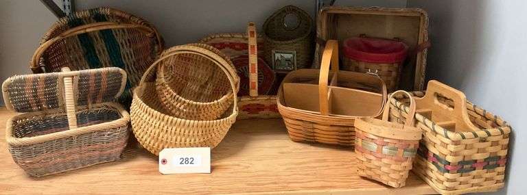 Twelve Piece Assortment Of Baskets image