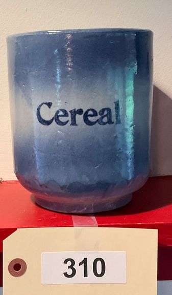 Salt Glazed Ceramic Cereal Container image