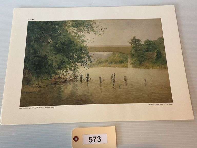 Unframed Print Of 'Kentucky Covered Bridge', Ltd. Ed. # 817 image