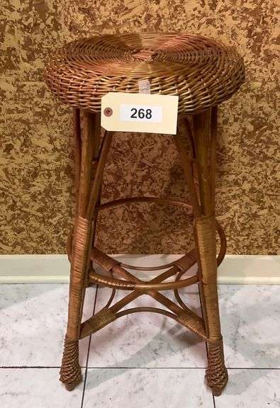 Wicker Stool, 30" image