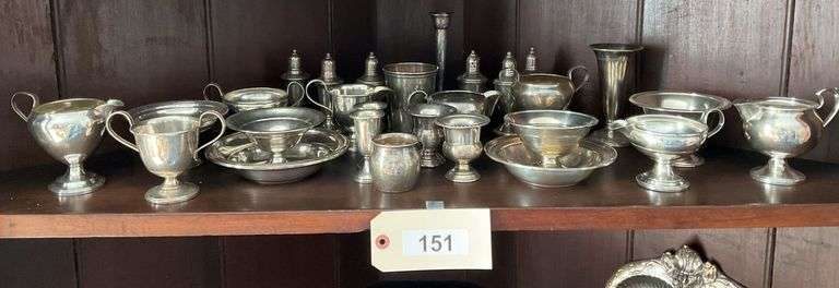 Sterling Silver Bowls, Sugar & Creamers, Salt & Peppers, & More image