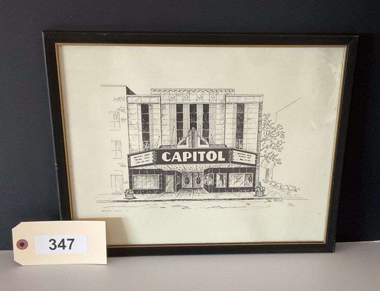 Framed Print Of The Capitol Theater, 15"X12" image