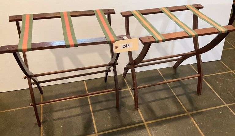 Two Expanding Luggage Racks image