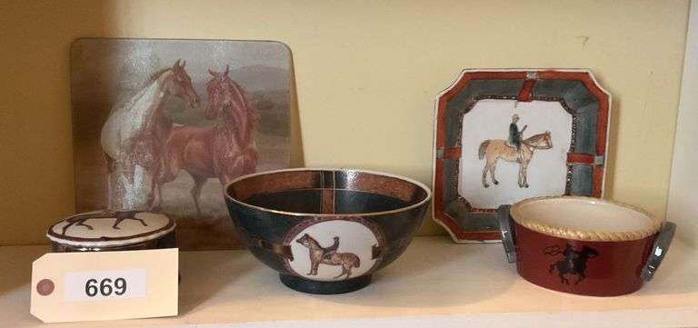 Ceramic Horse Giftware And Cutting Board image